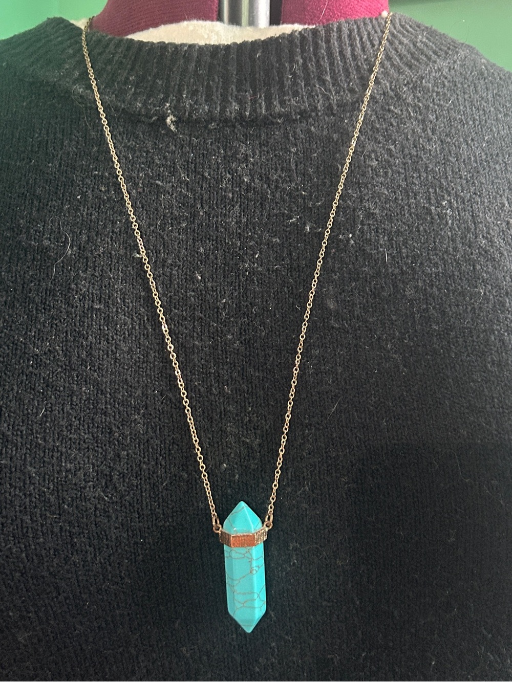 Turquoise Crystal Statement Necklace